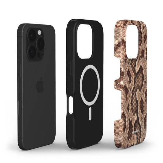 Beige Snake Skin | MagSafe Tough Phone Case