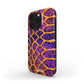 Purple and Yellow Snake Skin | MagSafe Tough Phone Case