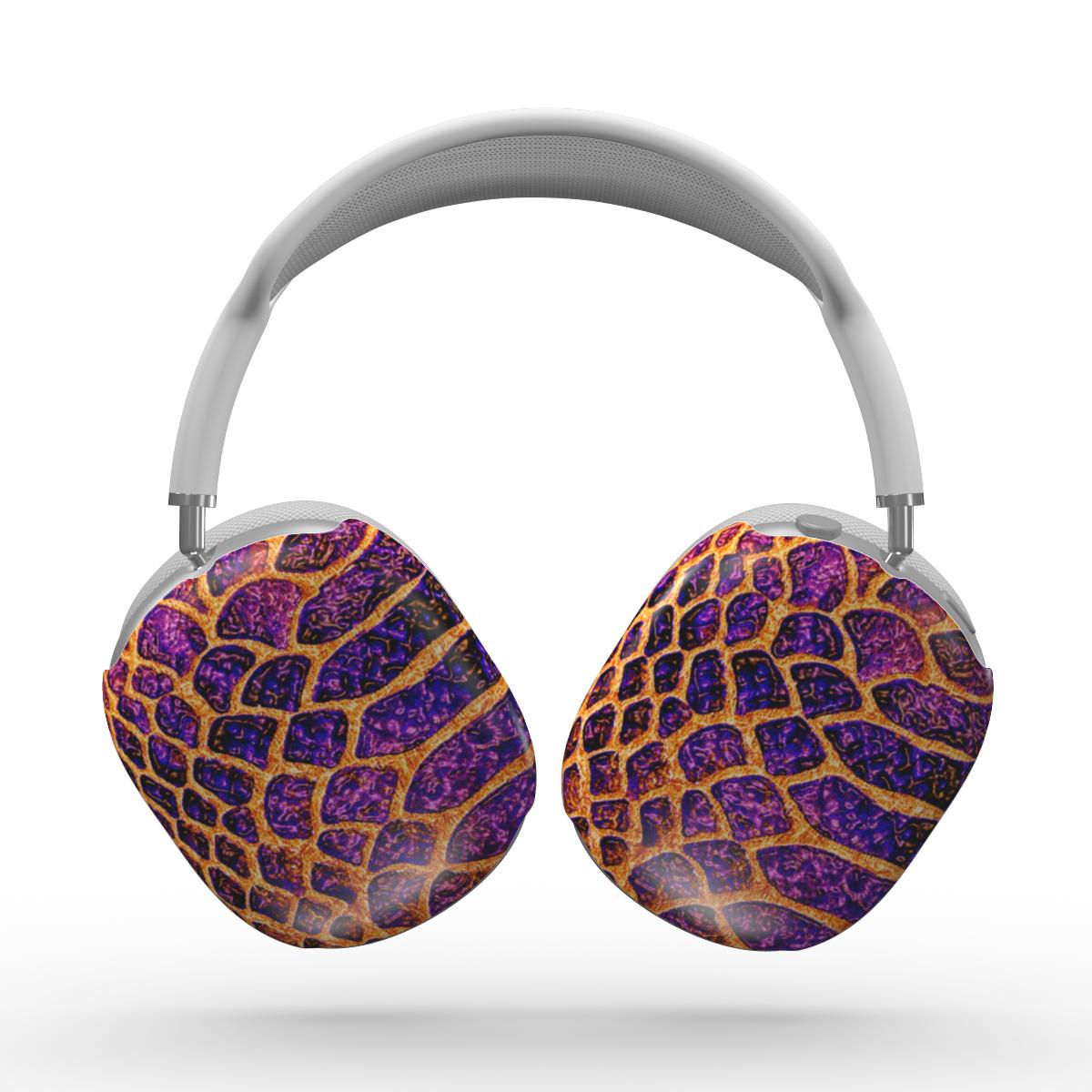 Purple and Yellow Snake Skin | Apple AirPods Max Tough Case